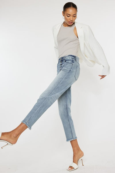 Kancan Jill High Rise Straight Fit Jeans