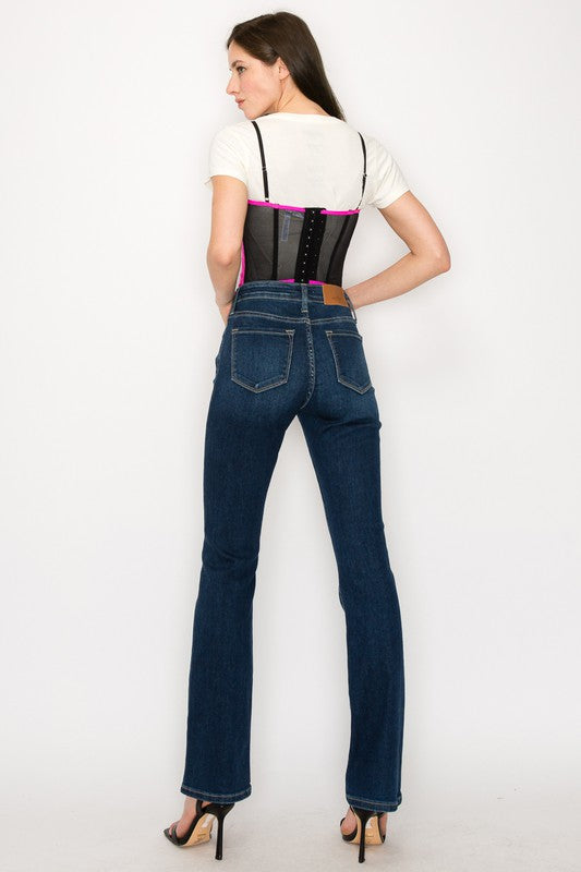 Artemis Vintage High Rise Skinny Bootcut Jeans