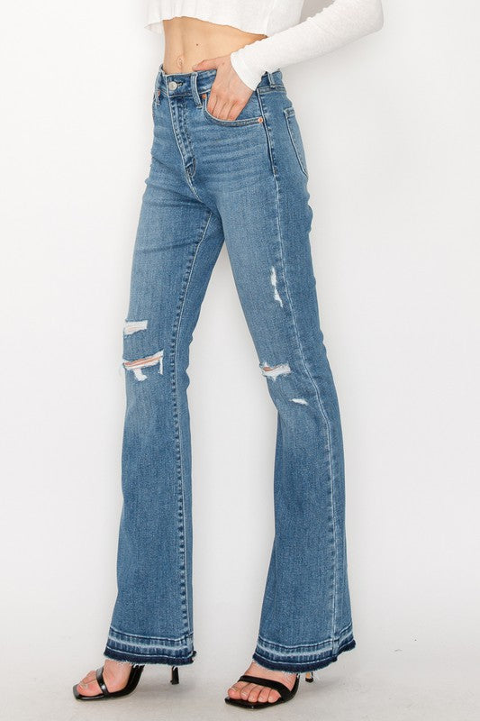Artemis High Rise Skinny Bootcut Jeans