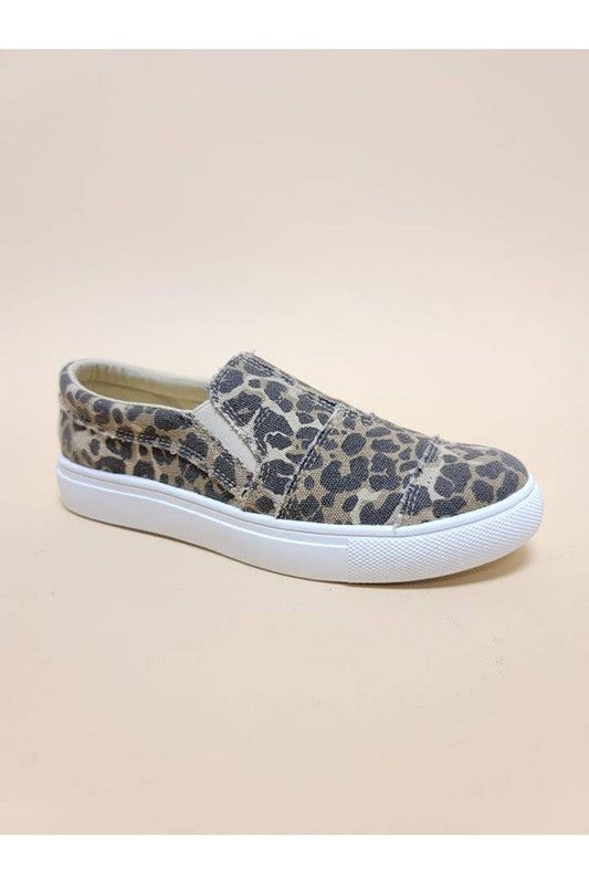 Leopard Print Slip On Sneaker
