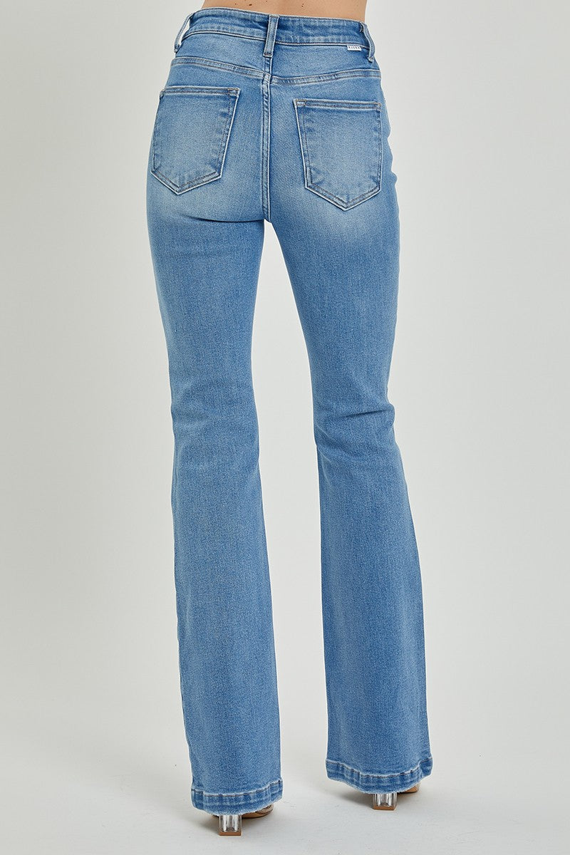 RISEN Carlotta Full Size High Rise Button Fly Bootcut Jeans