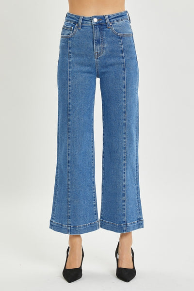 Risen Blue Waters Full Size High Rise Wide Leg Jeans