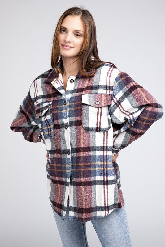 BiBi Textured Shirts With Big Checkered point