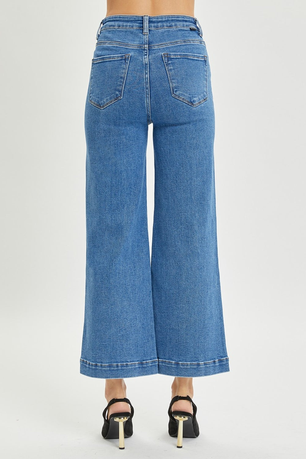 Risen Blue Waters Full Size High Rise Wide Leg Jeans