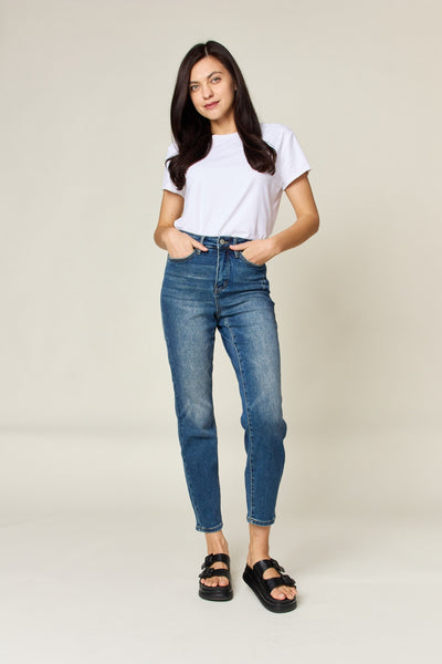 Judy Blue Terecia Full Size Tummy Control High Waist Slim Jeans
