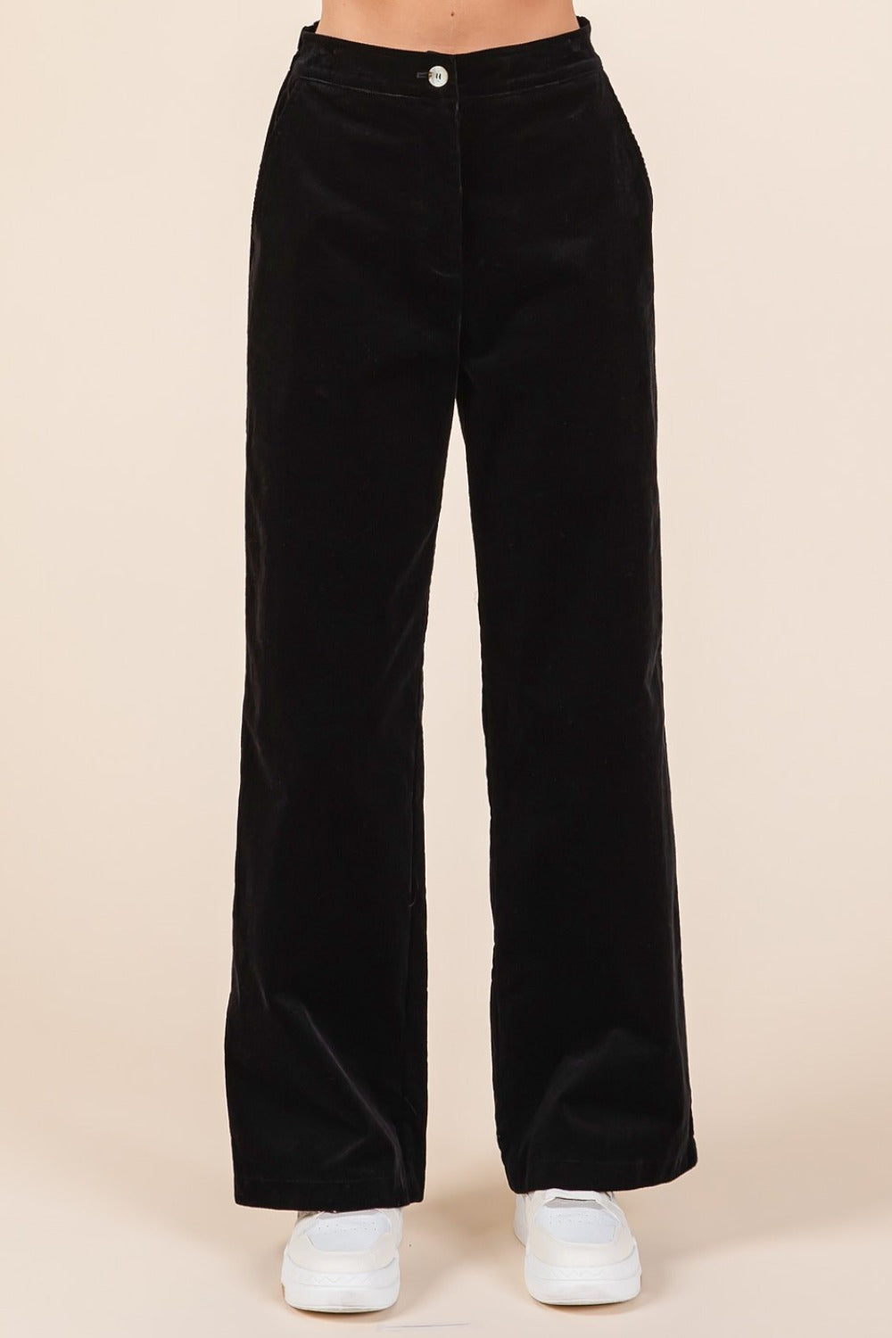 Mittoshop Corduroy Back Elastic Waist Pants