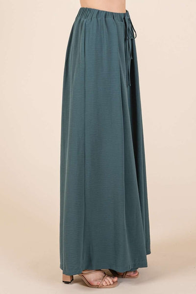 Mittoshop Hunter Green Pleated Wide Leg Pants