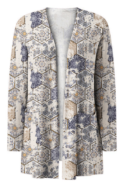 Olivia Rayne Printed Long Sleeve Cardigan