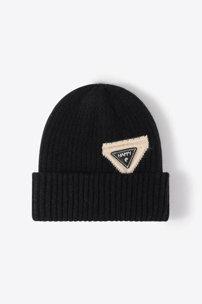 HAPPY Contrast Beanie