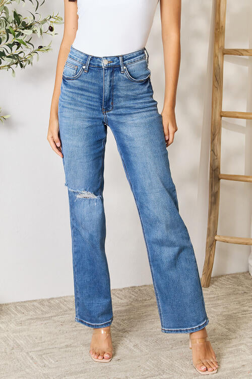 Judy Blue Carolina High Waist Distressed Jeans