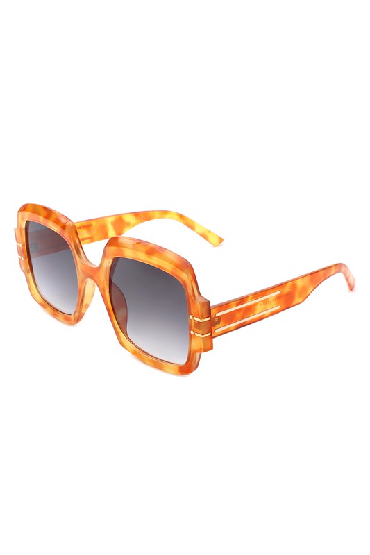 Oversize Flat Top Fashion Square Sunglasses
