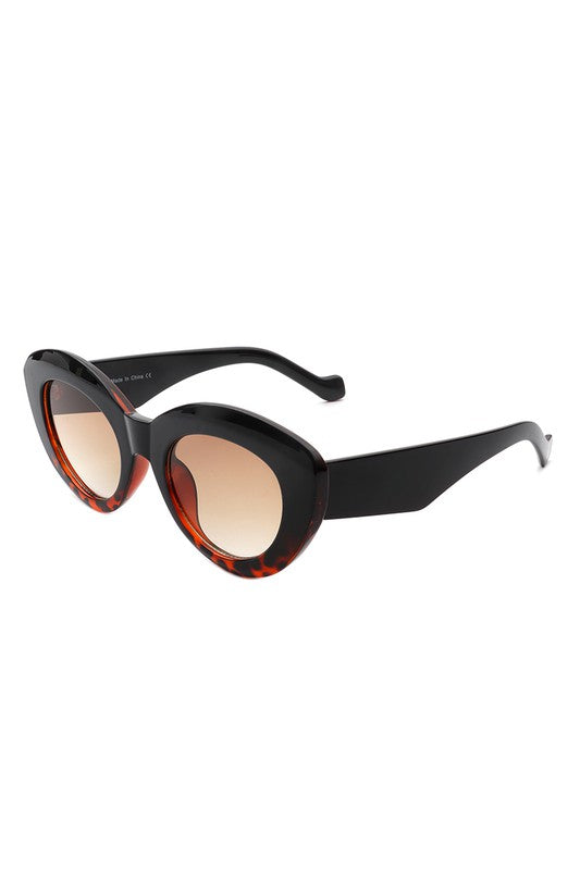 Oregon Women Oval Fashion Round Cat Eye Sunglasses