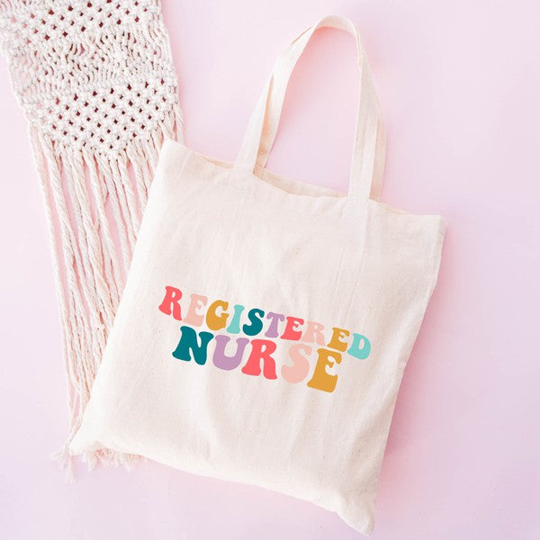 Registered Nurse Wavy Colorful Tote