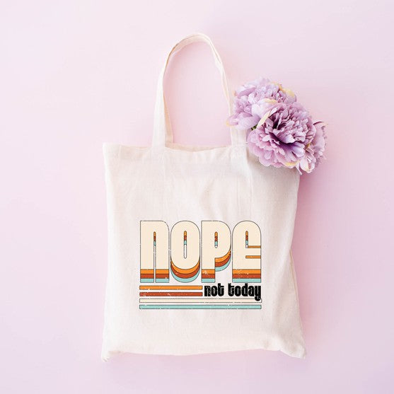 Retro Nope Not Today Tote