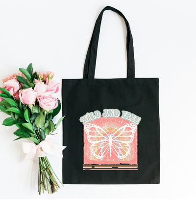 Wild and Free Butterfly Tote
