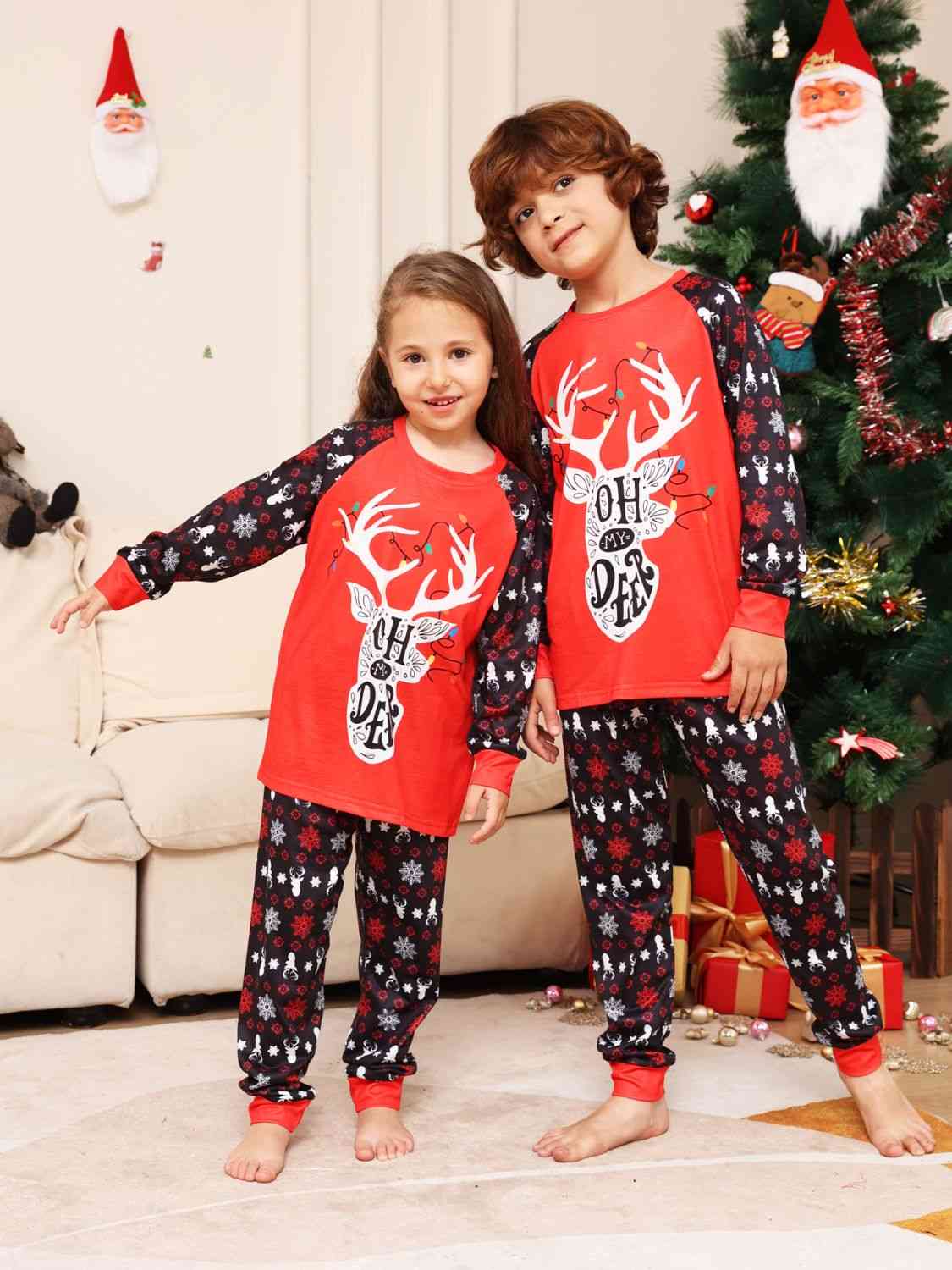 Oh Deer Graphic Top and Pants Set- Kid's