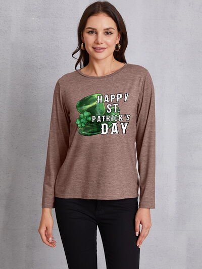 HAPPY ST. PATRICK'S DAY Hat Round Neck T-Shirt