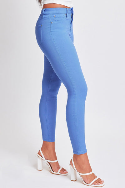 YMI Jeanswear Baby Blue Full Size Hyperstretch Mid-Rise Skinny Pants