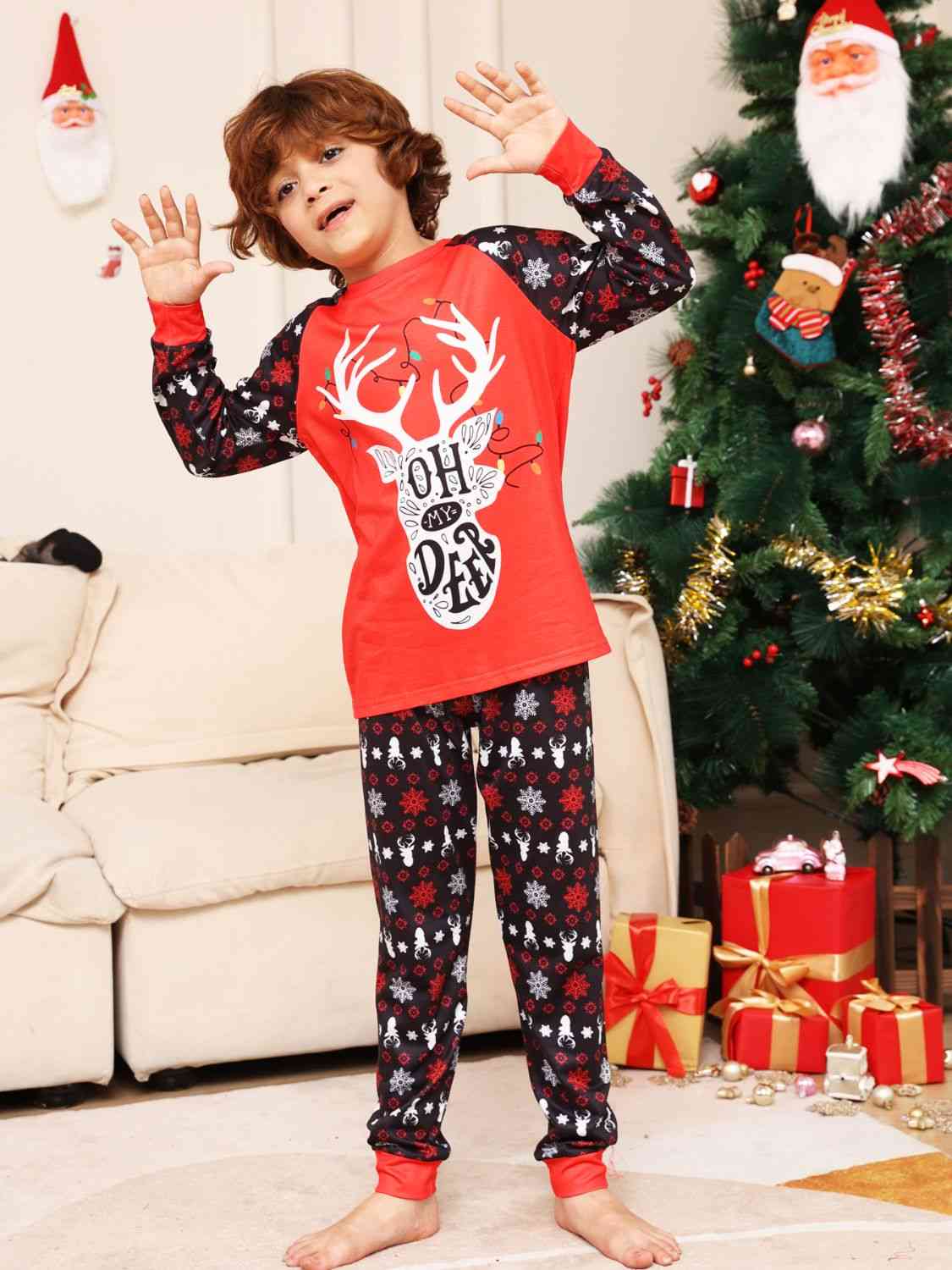 Oh Deer Graphic Top and Pants Set- Kid's