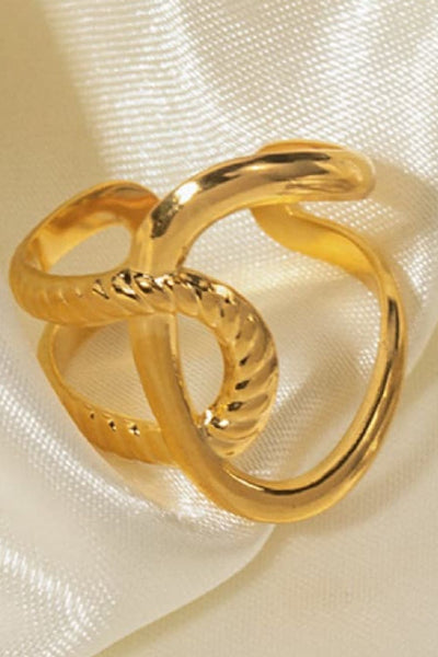 Modern Copper Open Ring
