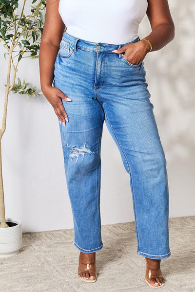 Judy Blue Carolina High Waist Distressed Jeans