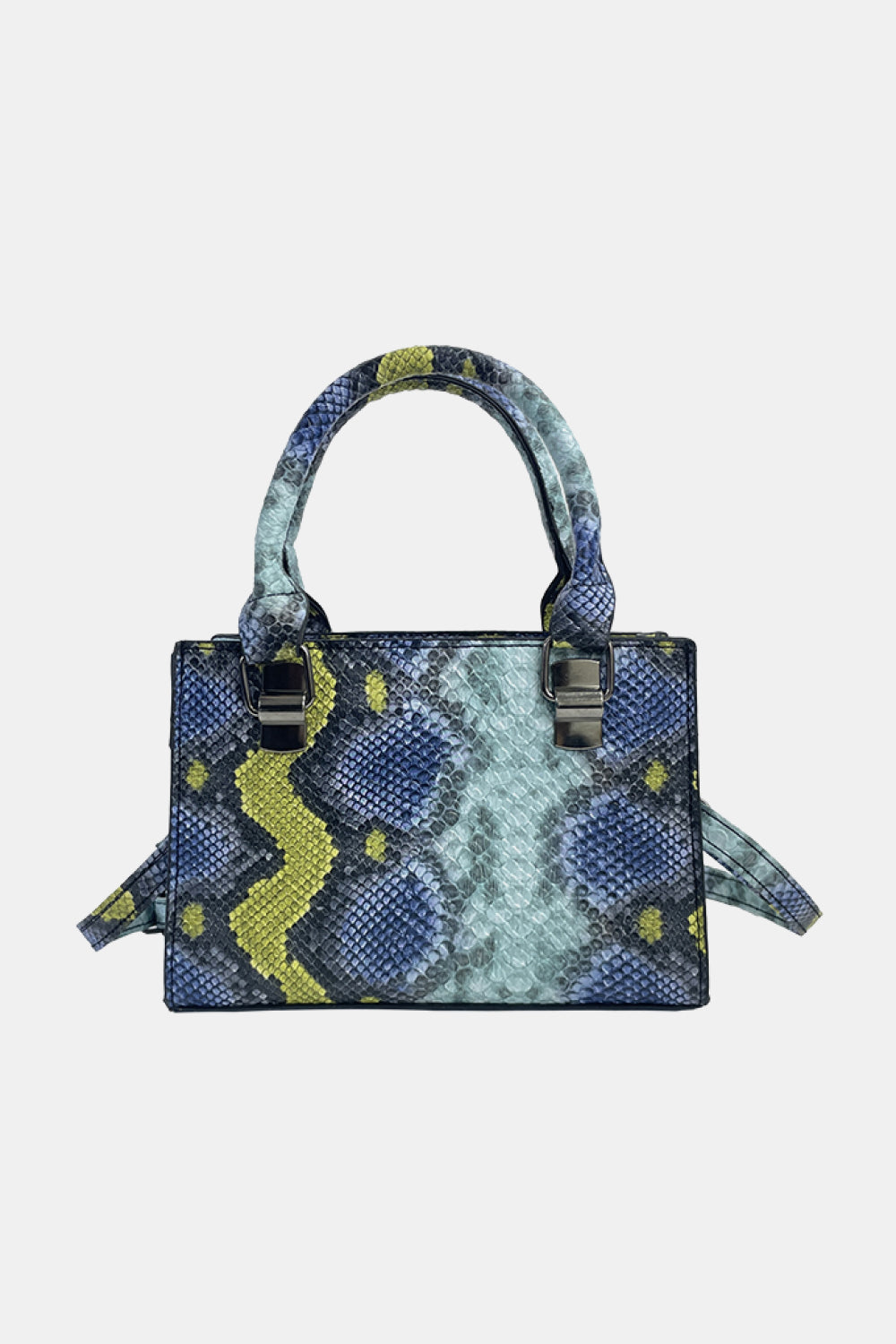 Snakeskin Print PU Leather Handbag