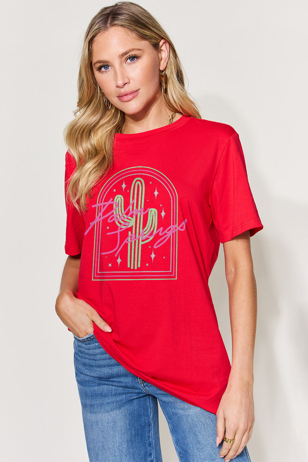 Simply Love Palm Springs Full Size Graphic T-Shirt