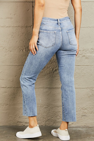 BAYEAS Belinda Mid Rise Cropped Slim Jeans
