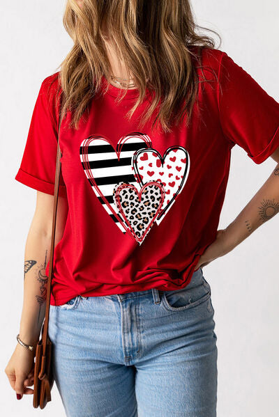 Deep Love Heart  Short Sleeve T-Shirt