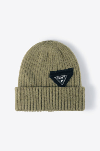 HAPPY Contrast Beanie