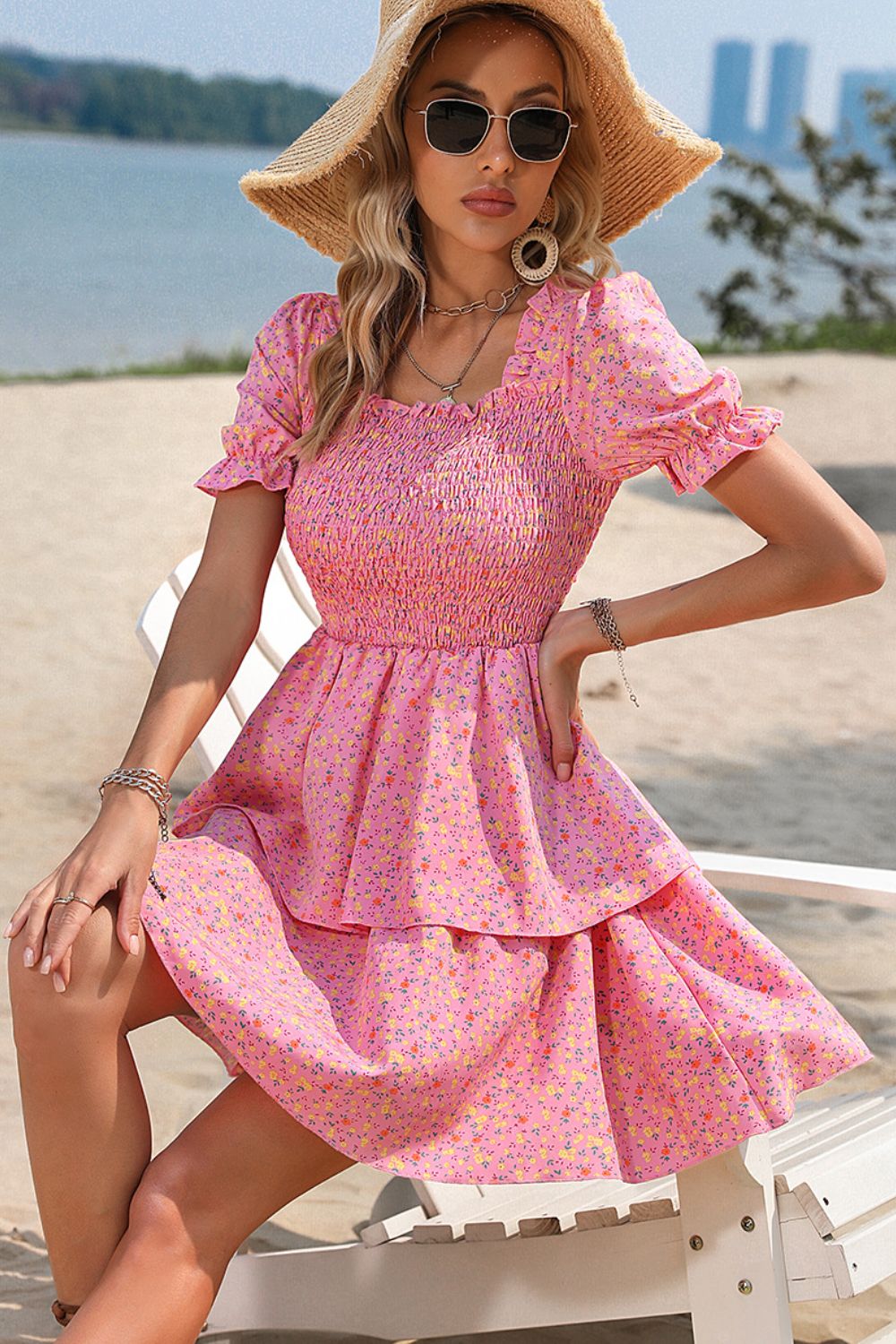 All The Twirls Ditsy Floral Dress