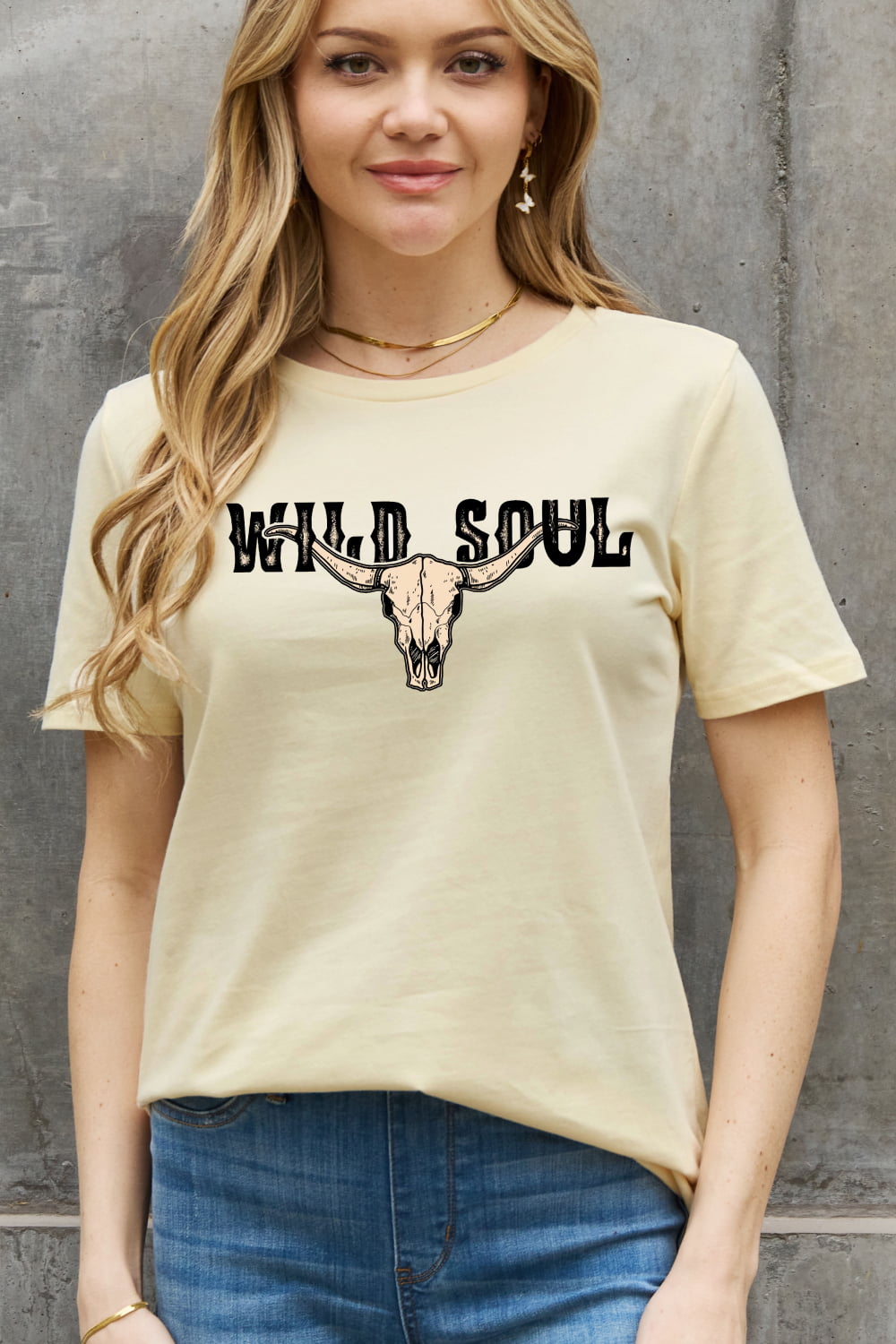 Simply Love Full Size WILD SOUL Graphic Cotton Tee