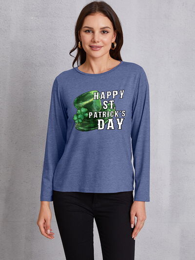 HAPPY ST. PATRICK'S DAY Hat Round Neck T-Shirt
