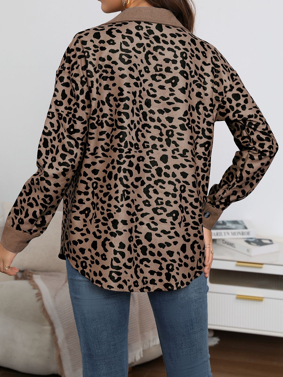 Damaris Leopard Buttoned Jacket