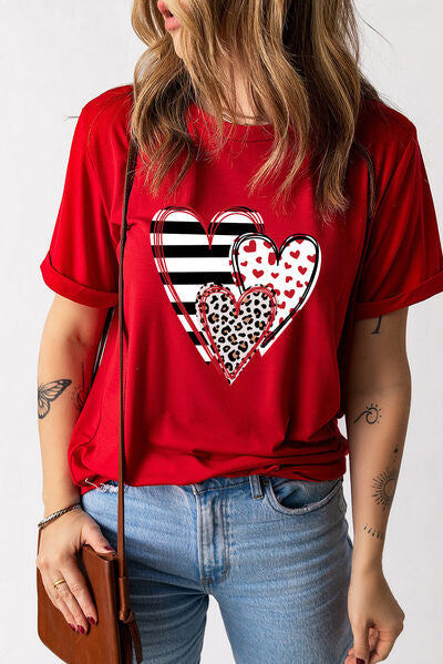Deep Love Heart  Short Sleeve T-Shirt