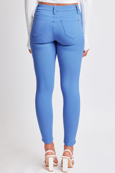 YMI Jeanswear Baby Blue Full Size Hyperstretch Mid-Rise Skinny Pants