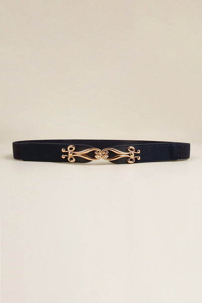 Alloy Buckle Elastic Belt