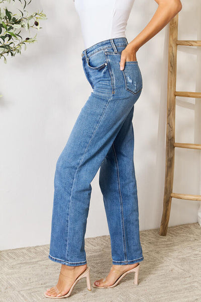 Judy Blue Carolina High Waist Distressed Jeans