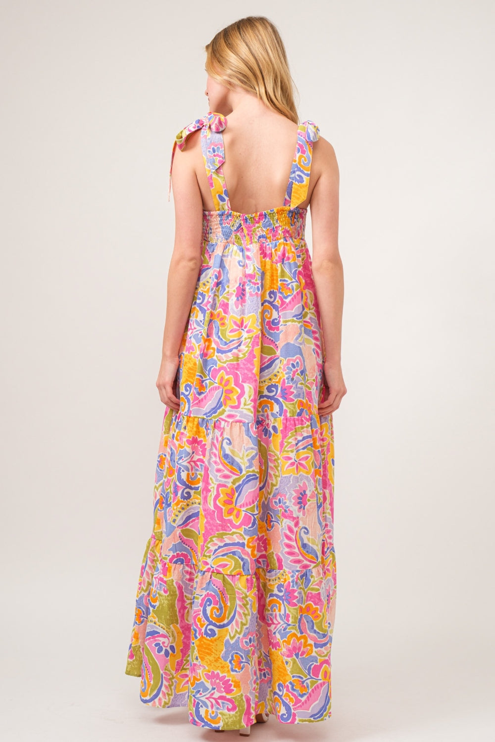 And The Why Full Size Love Is Blind Tiered Maxi Dress